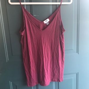Old Navy Maroon Spaghetti Strap Tank Top